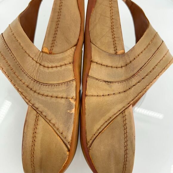 Fitflop Women's Walkstar Sandal Size 10 Thong Slide Shoe Brown Tan Leather - Picture 13 of 16